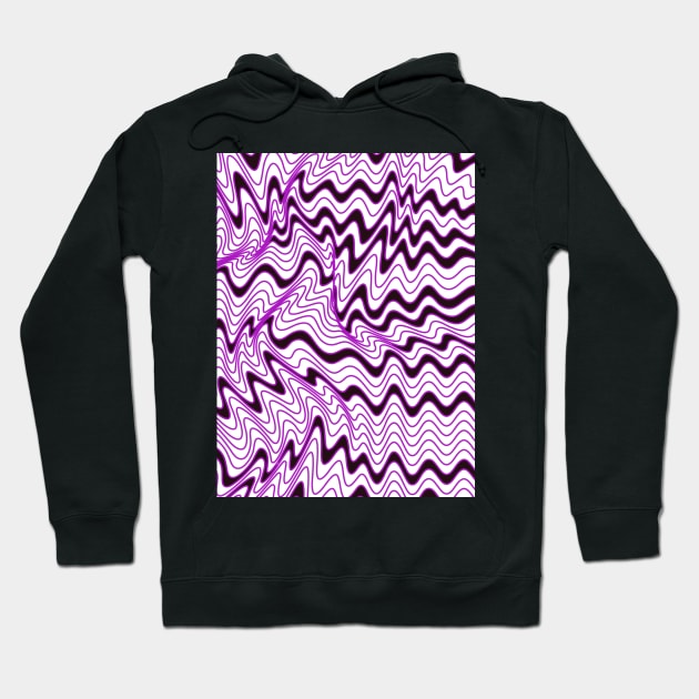 Zig Zag Abstract Hoodie by Minxylynx4